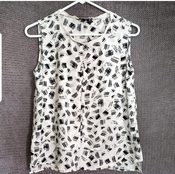 Metaphor Tops - Metaphor | Patterned Sleeveless Blouse | Small